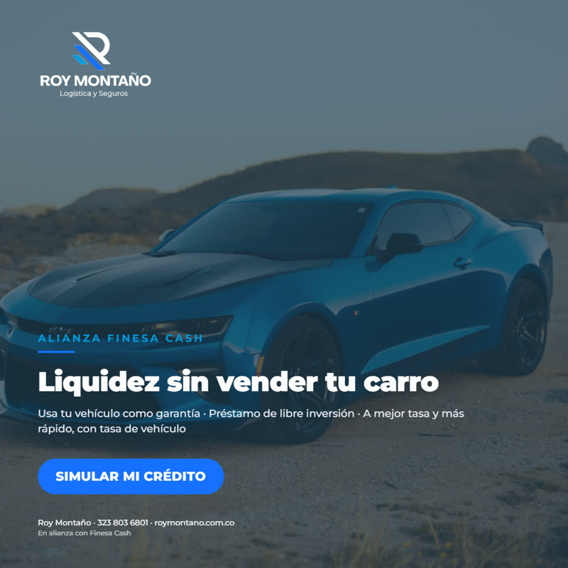 Finesa Cash — Liquidez con tu Carro